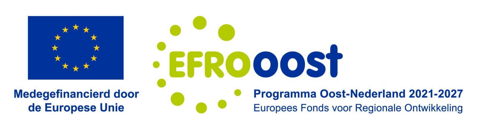 Medegefinancierd door de Europese Unie – EFRO Oost, Programma Oost-Nederland 2021-2027, Europees Fonds voor Regionale Ontwikkeling